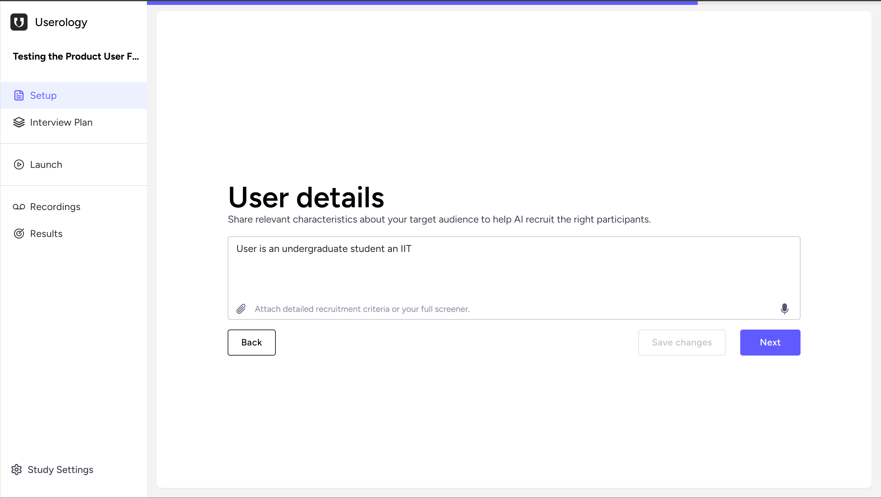 Step 5: Define User Persona